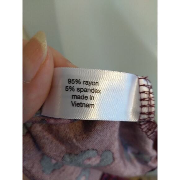 Lane Bryant Top Swing Collection Maroon Peasant Off Shoulder Sz 24 Boho New - Picture 8 of 9